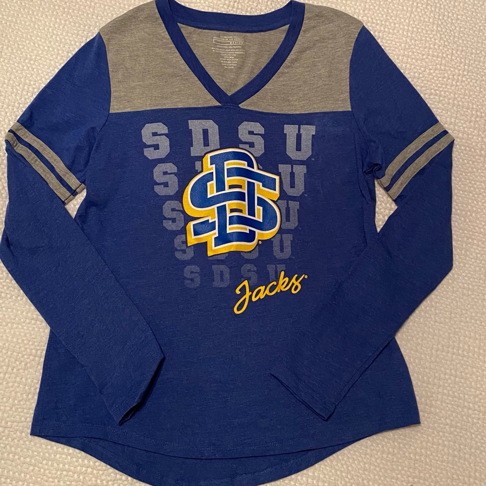 South Dakota State Jackrabbits 3/4 Sleeve T-Shirt | SDSU Spirit Wear | Size = M - Picture 1 of 3